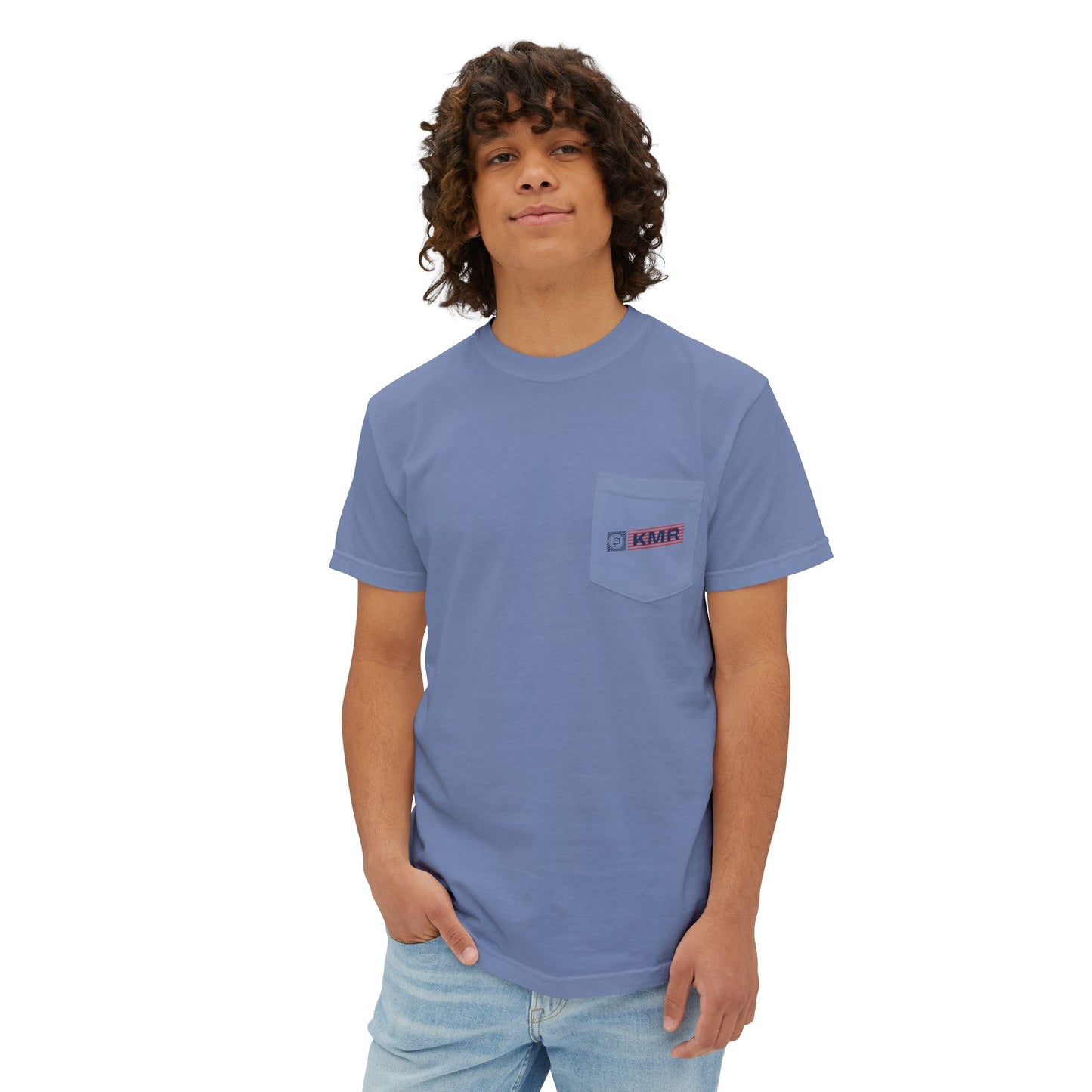 Unisex Kbar Flag Garment-Dyed Pocket T-Shirt
