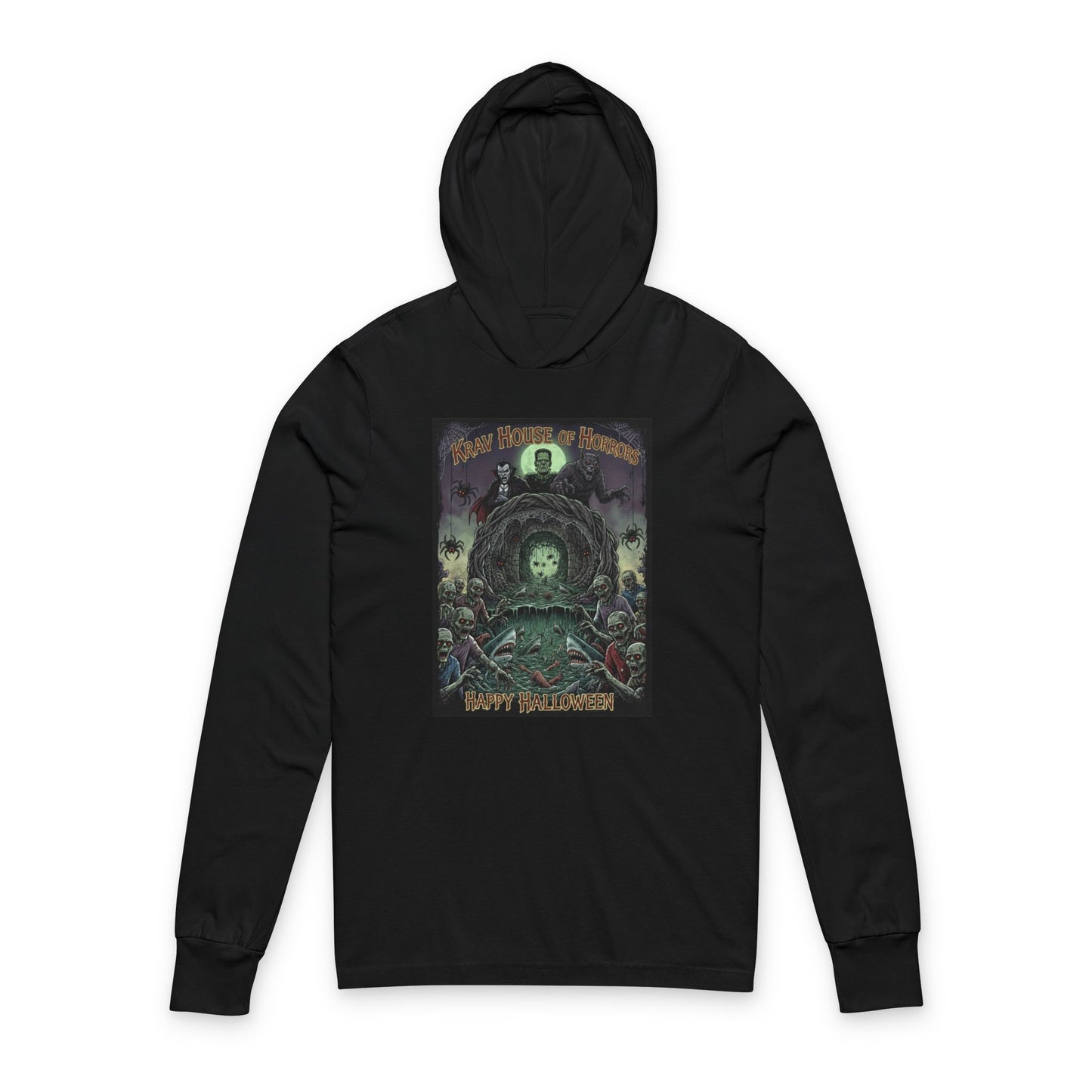 Unisex Krav House of Horrors Hooded Long Sleeve Tee
