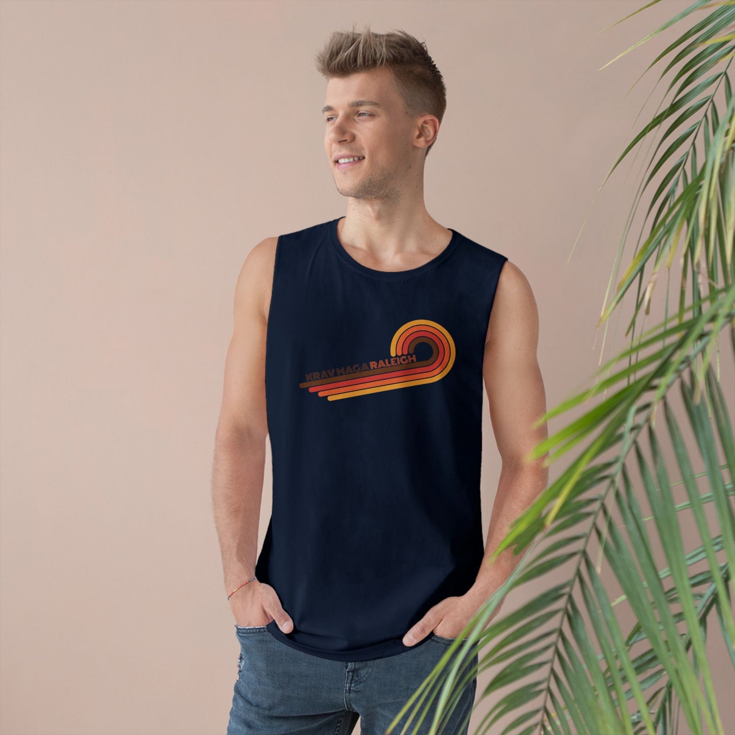 Unisex 70's Swirl Muscle Tank