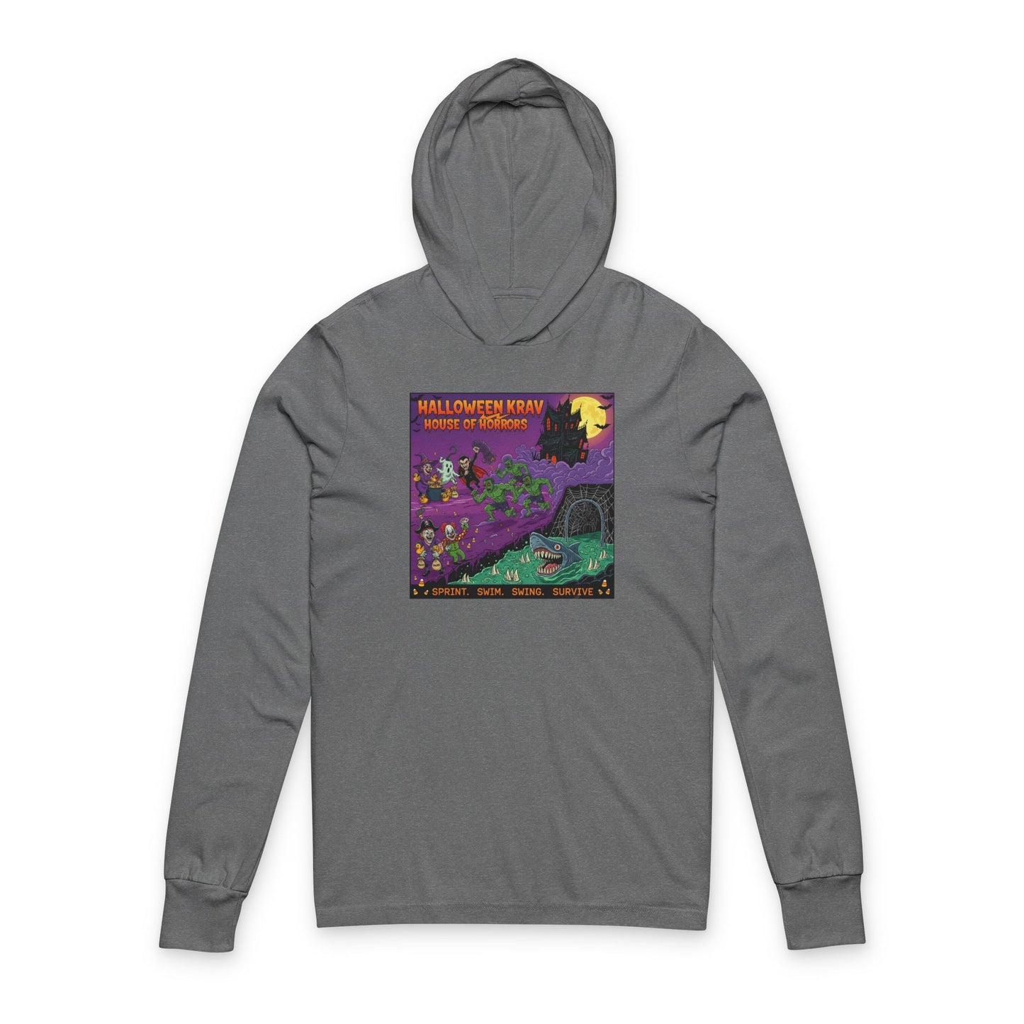 Unisex Krav House of Horrors Hooded Long Sleeve Tee
