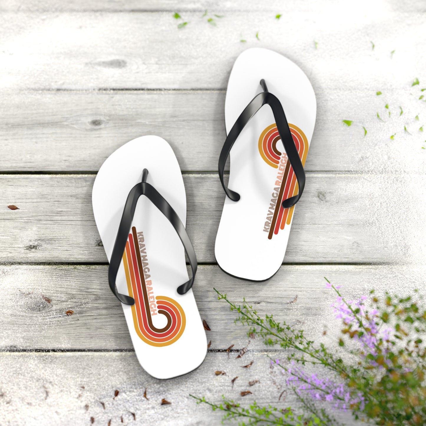 70's Swirl Flip Flops
