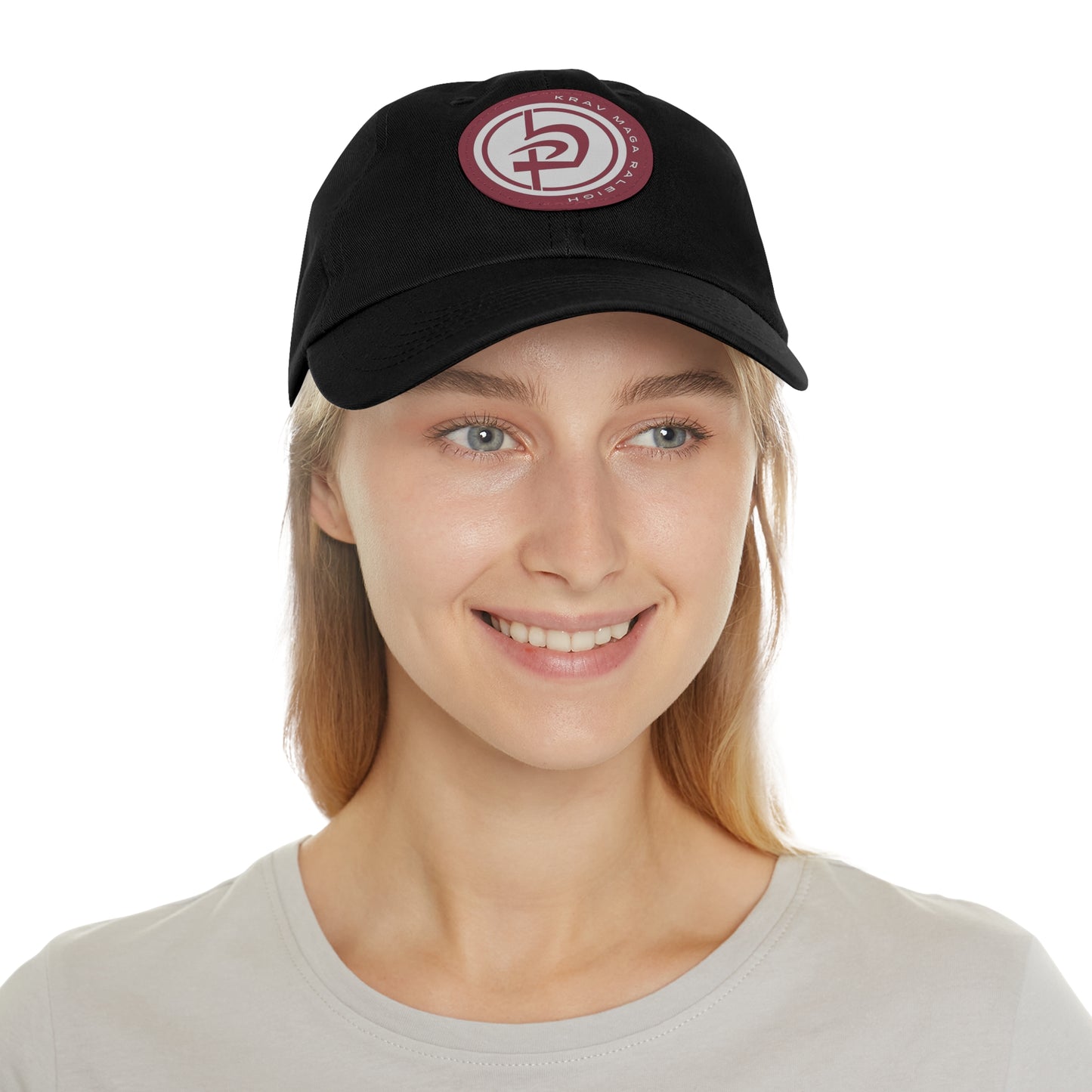 Leather Circle Patch Hat