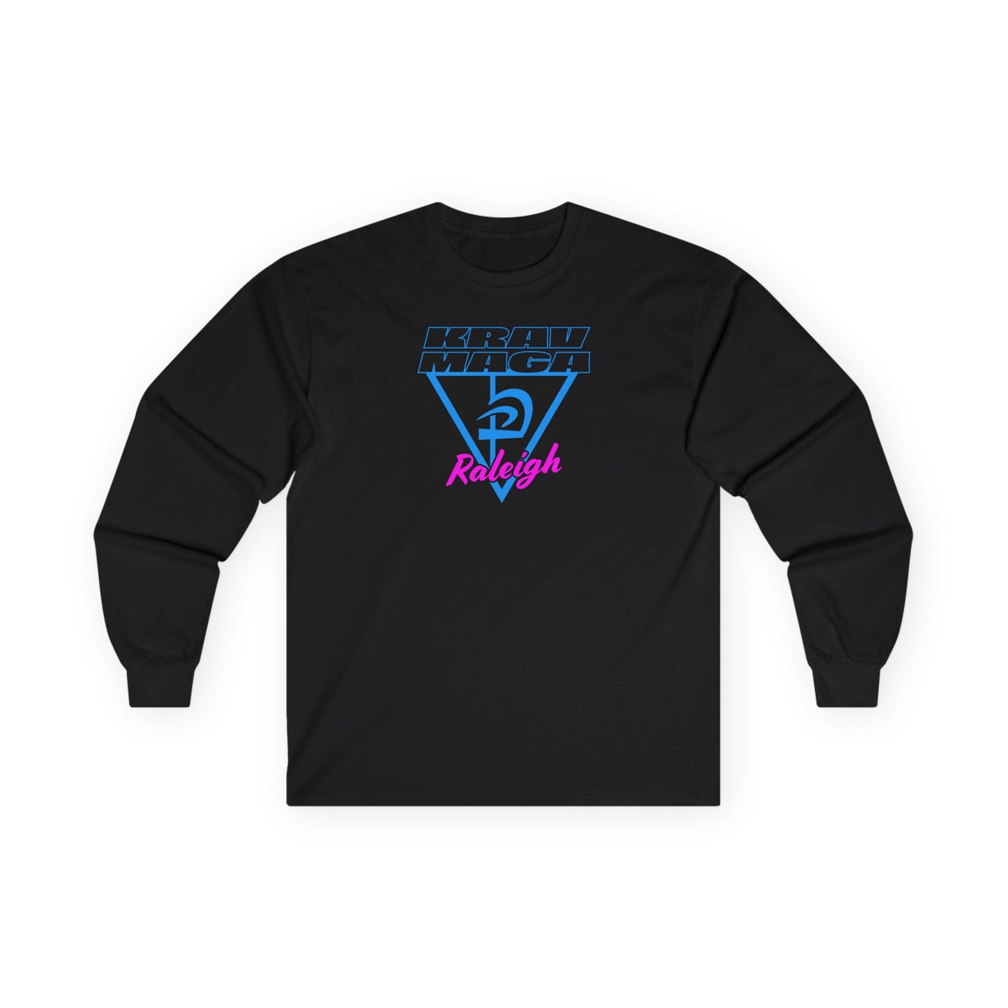 Unisex Ultra Cotton Neon Triangle Long Sleeve Tee