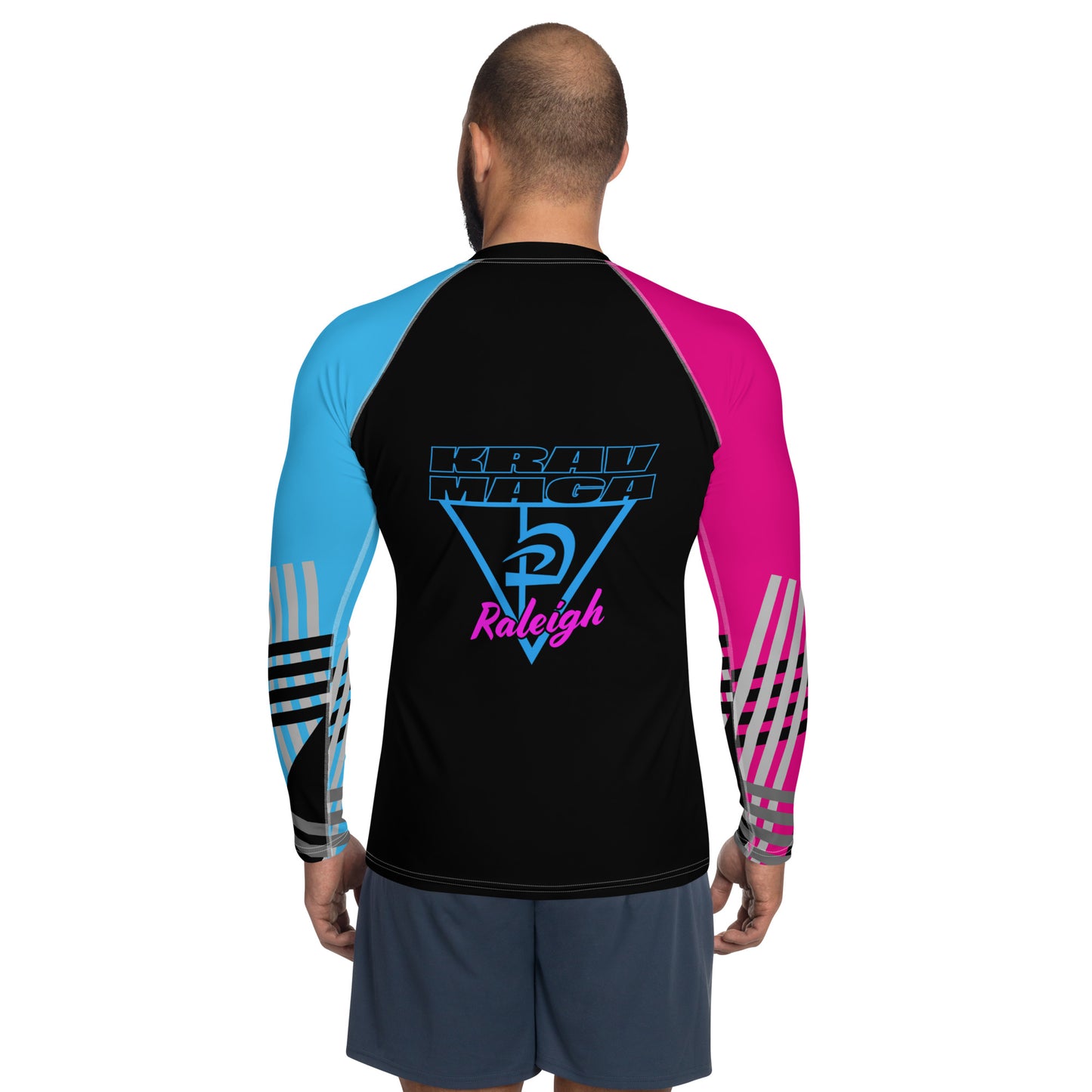 Men's Neon Triangle Rash Guard