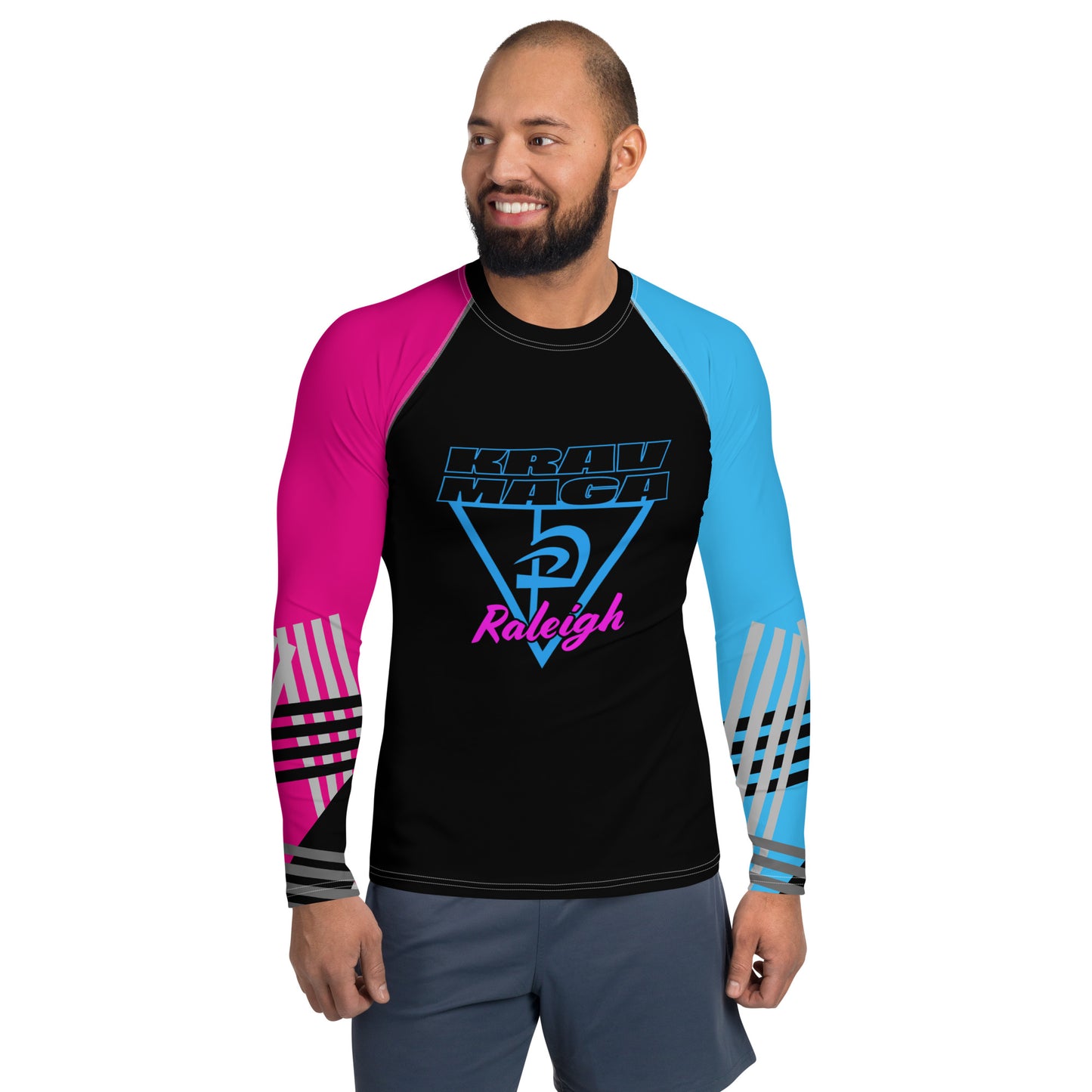 Men's Neon Triangle Rash Guard