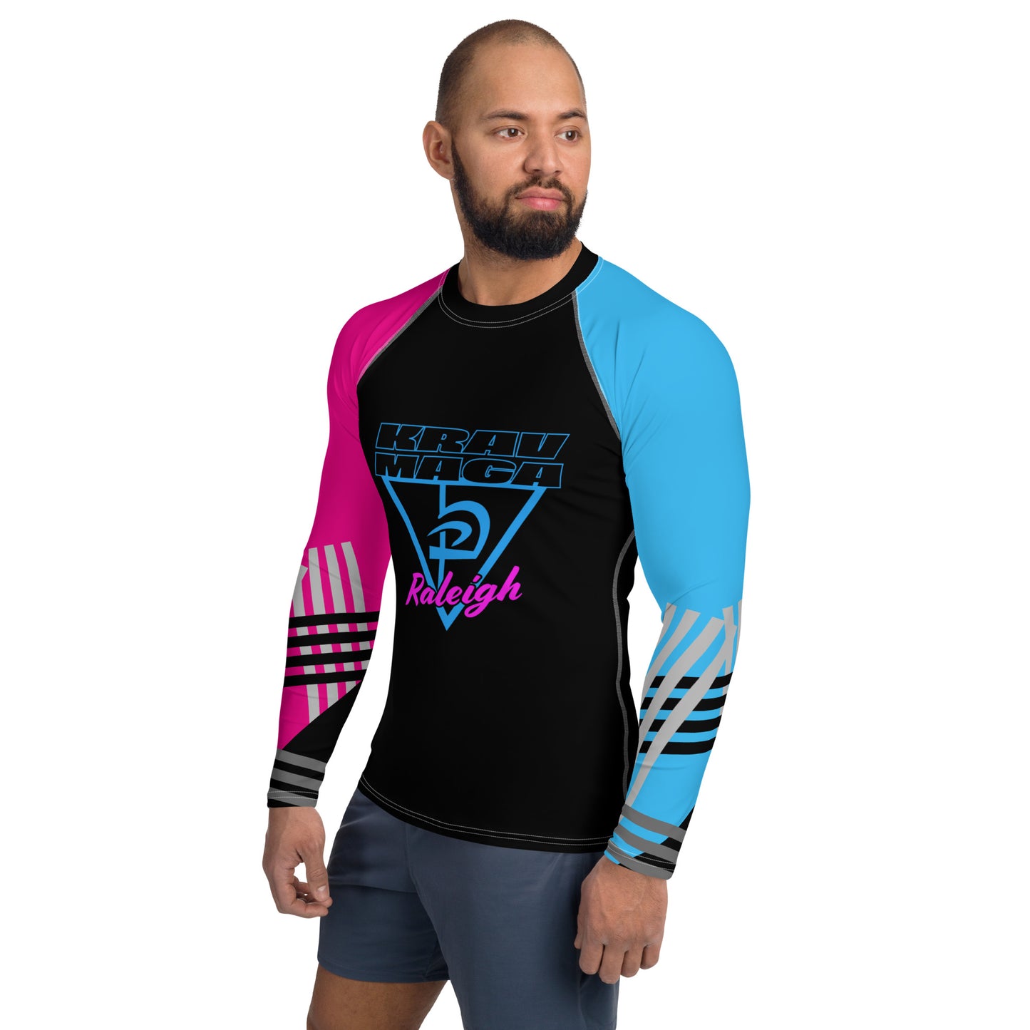 Men's Neon Triangle Rash Guard