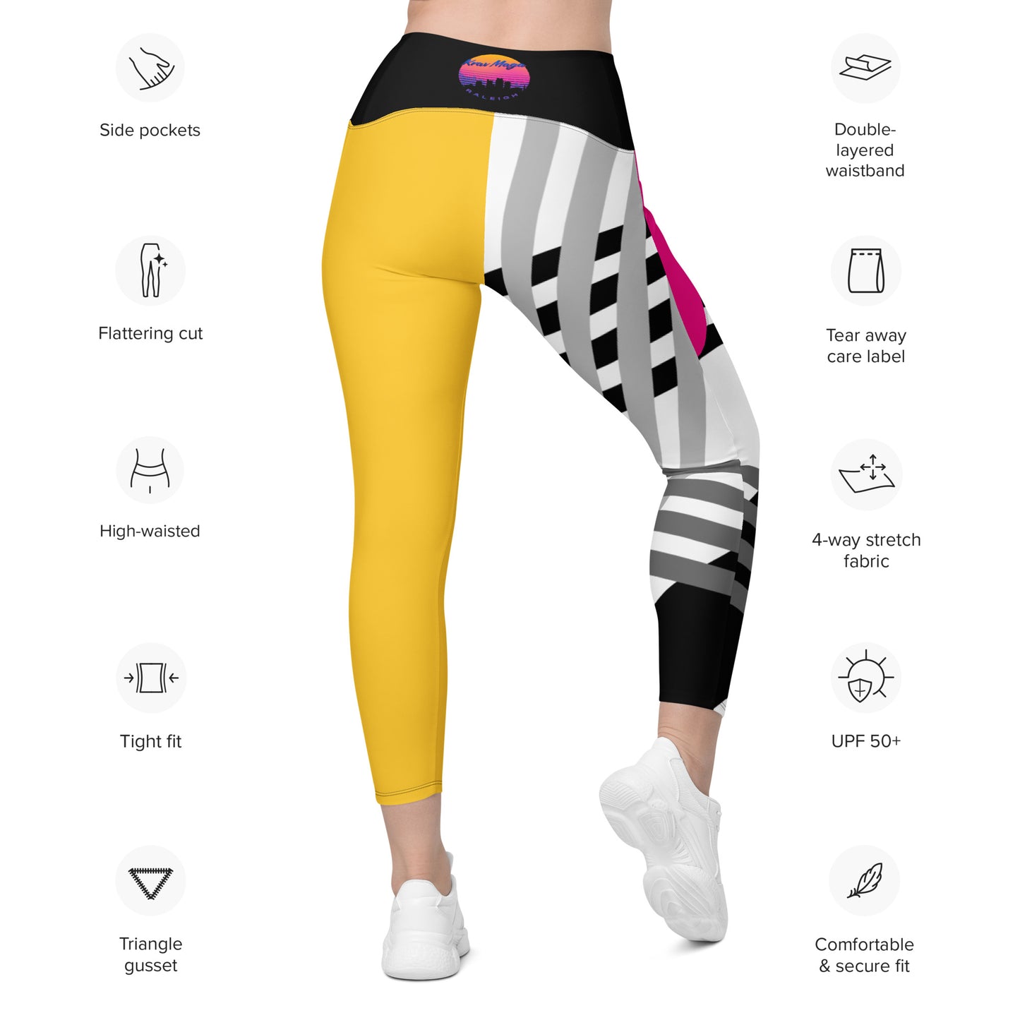 Sunset High Rise Leggings with Pockets