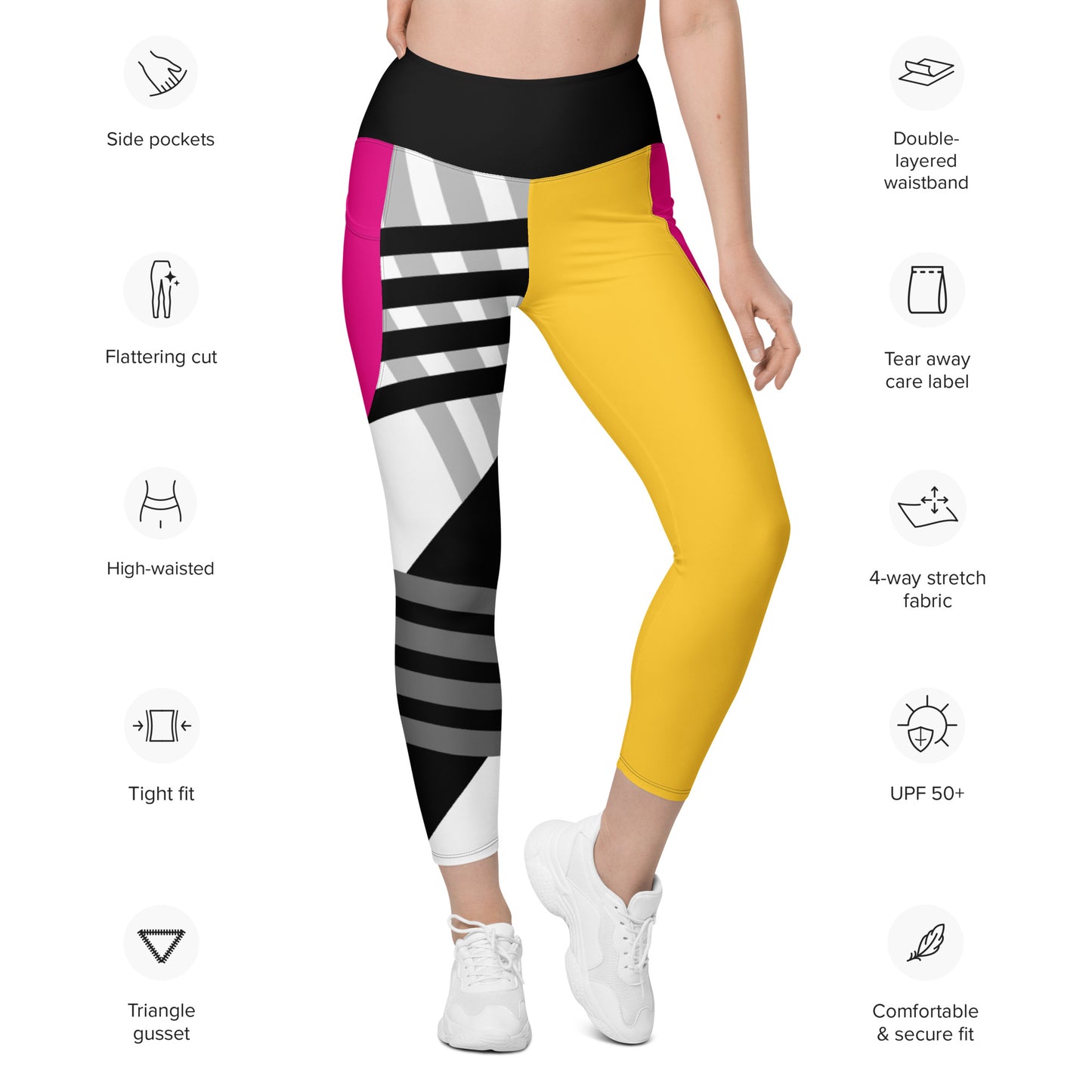 Sunset High Rise Leggings with Pockets
