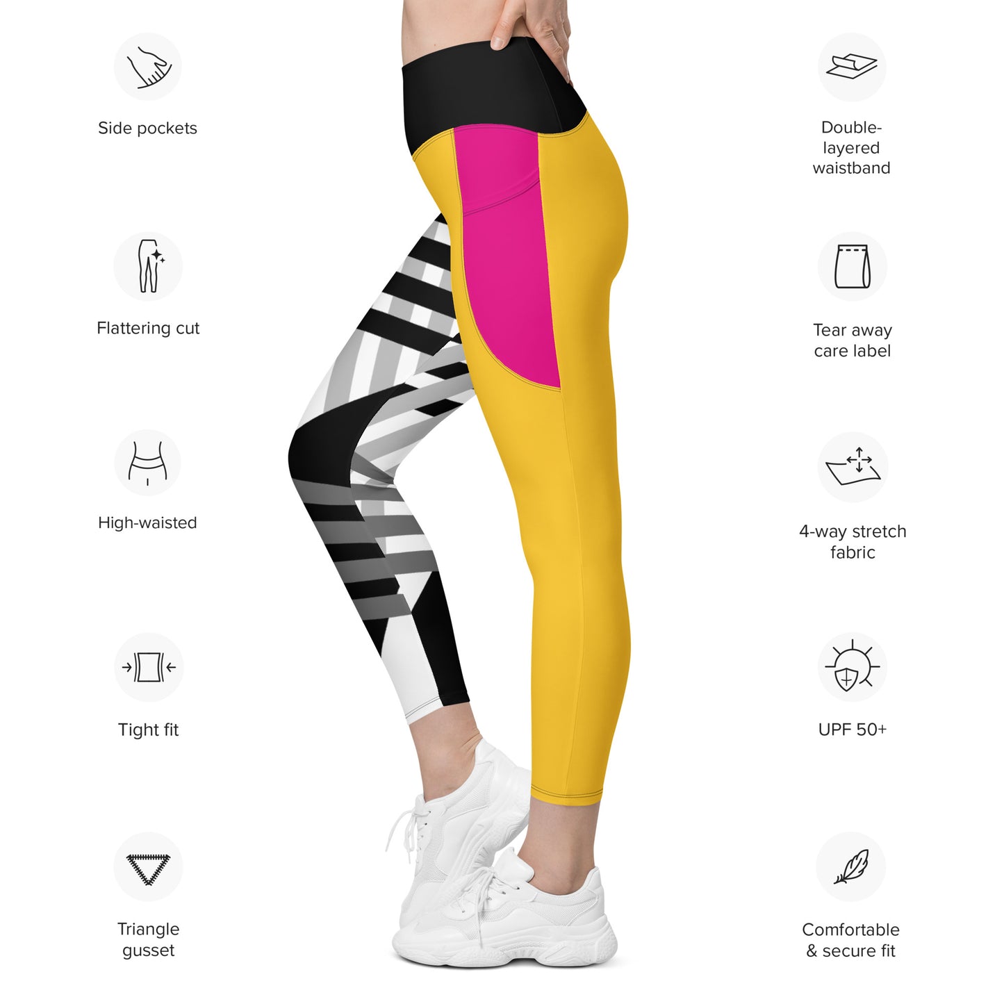 Sunset High Rise Leggings with Pockets
