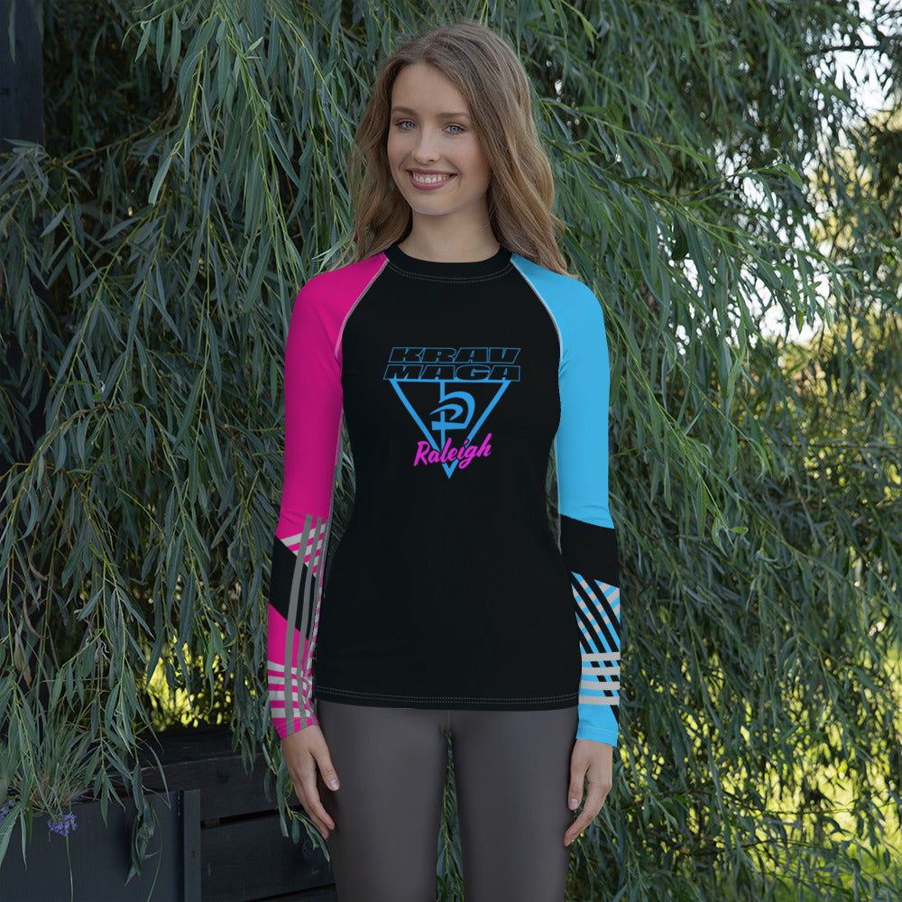 Women's Neon Triangle Rash Guard