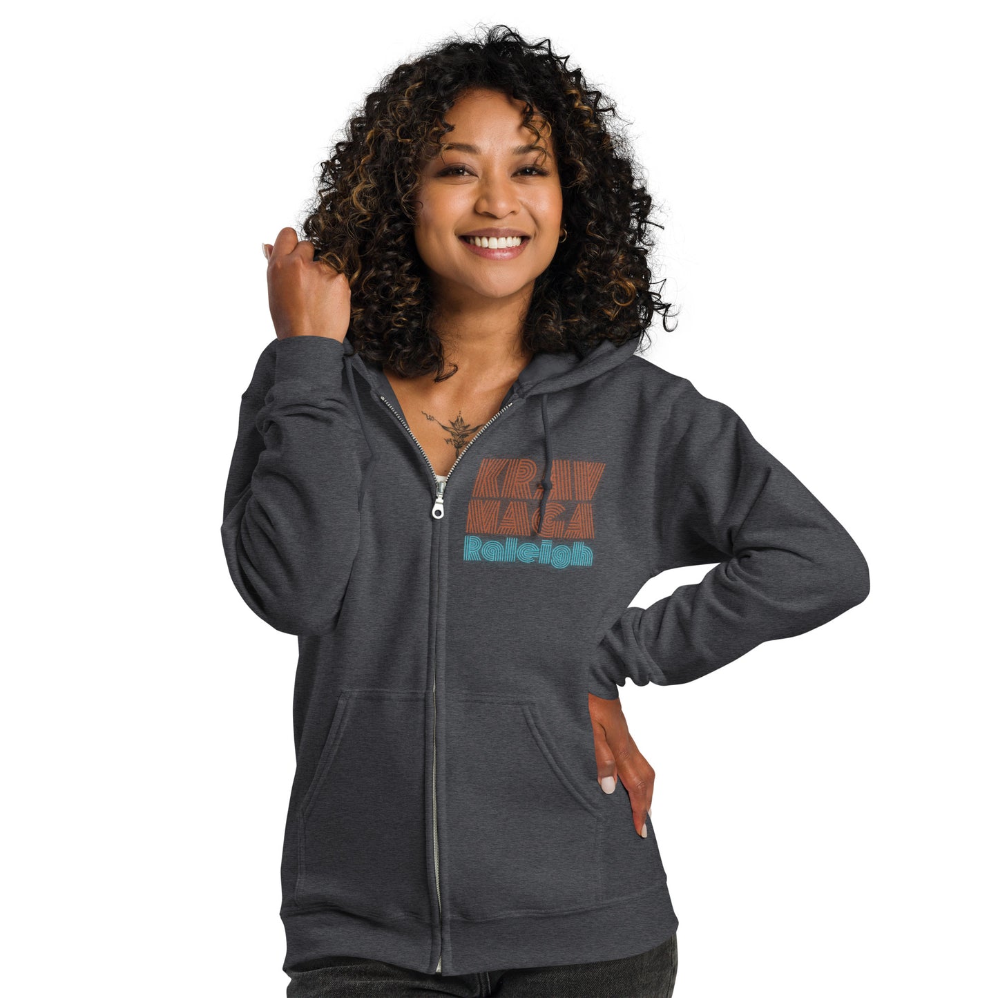 Unisex Neon Heavy Blend Zip Hoodie
