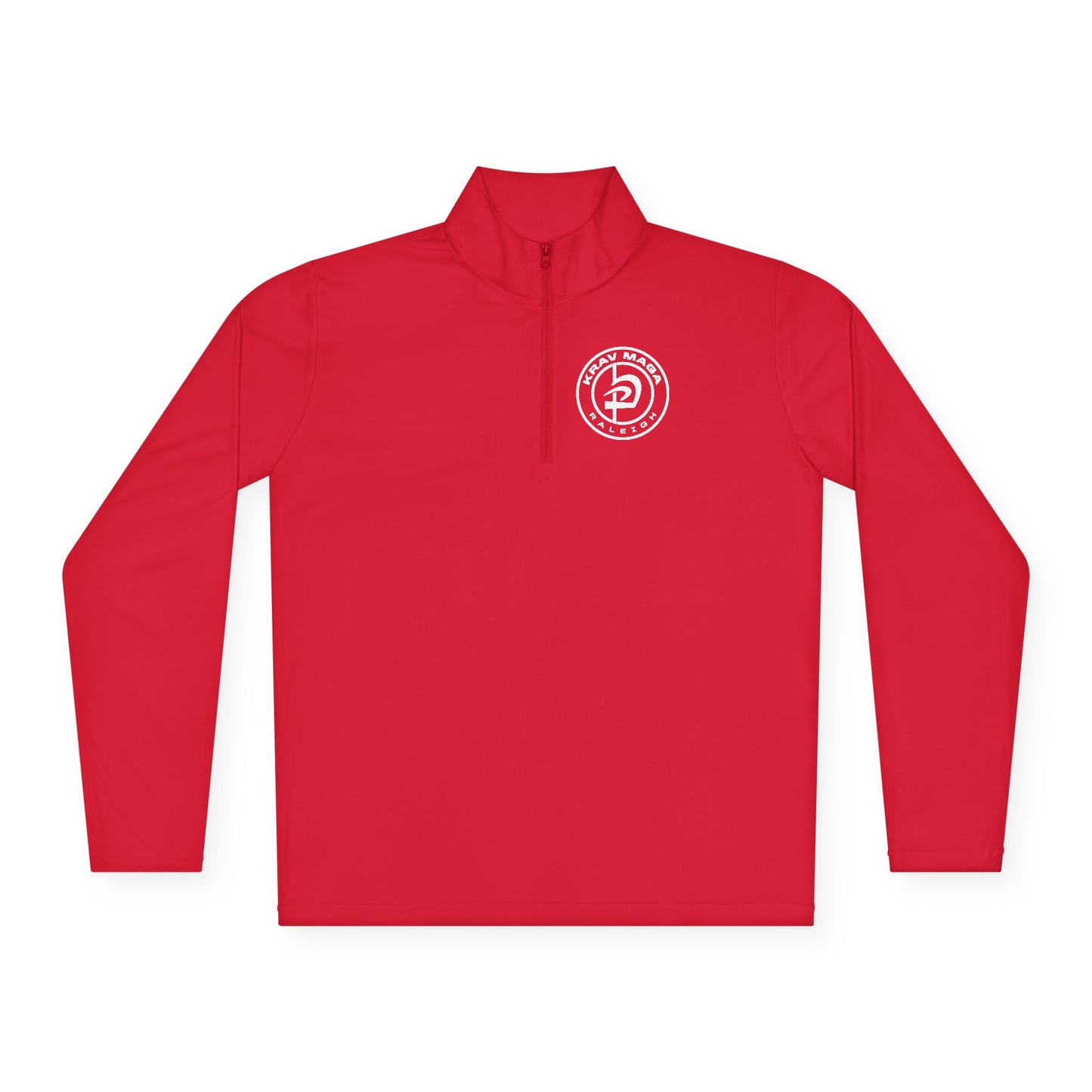 Unisex Quarter-Zip Patch Logo Pullover