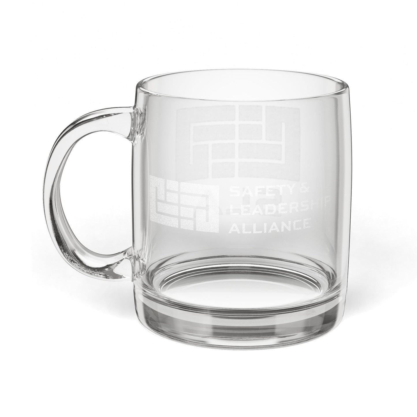 SLA Glass Coffee Mug, 12.25oz Engraved