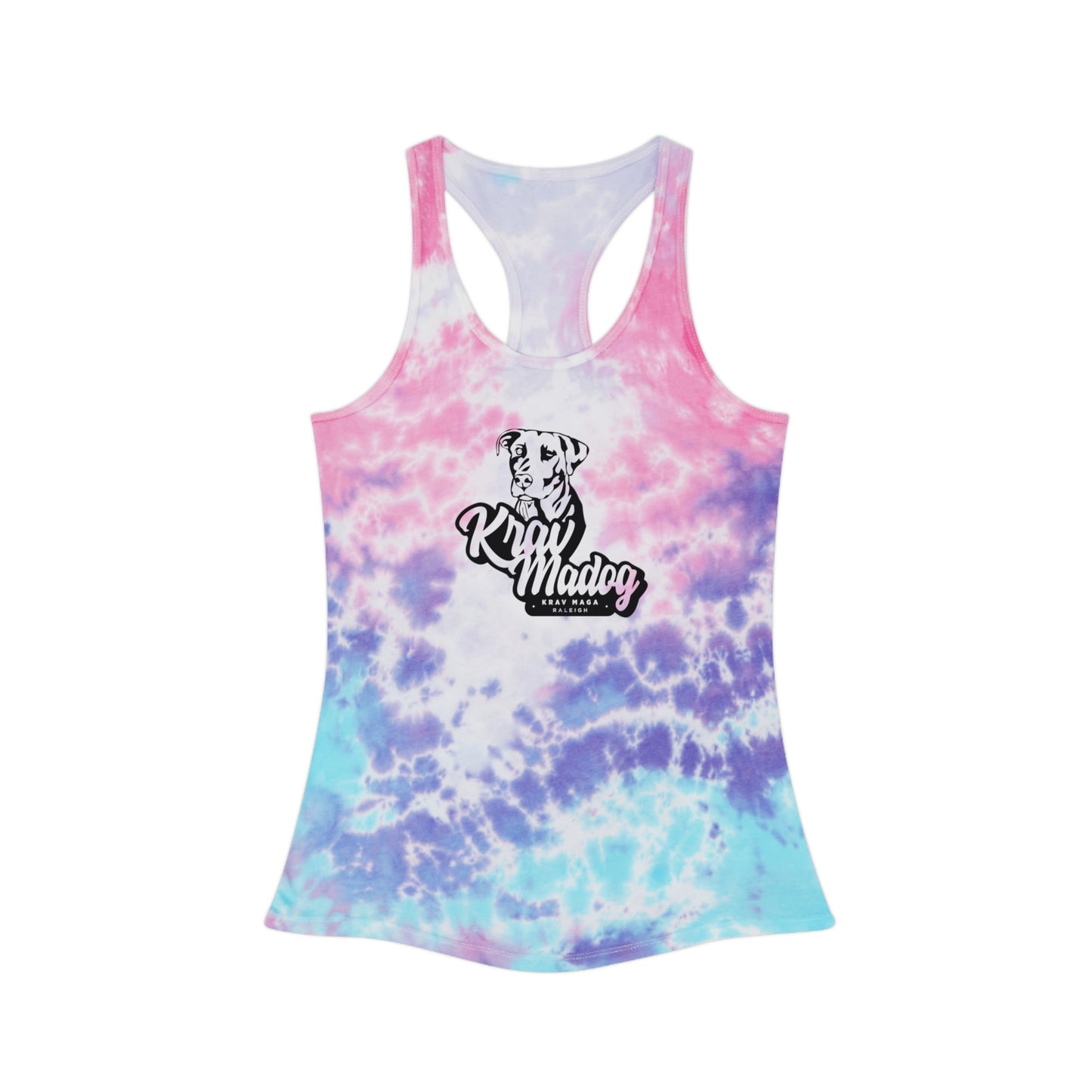 Women's KravMaDog Tie Dye Racerback Tank Top