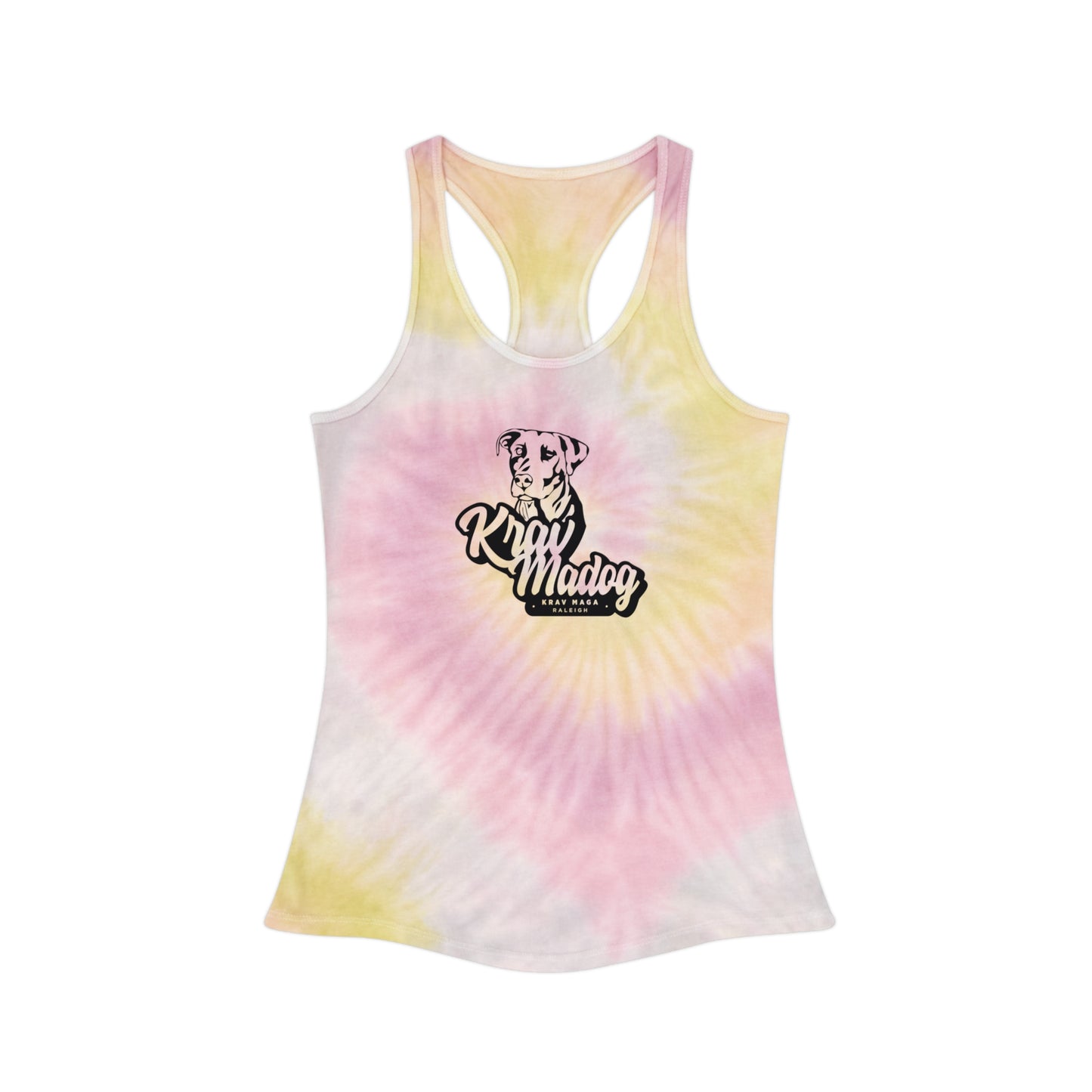 Women's KravMaDog Tie Dye Racerback Tank Top