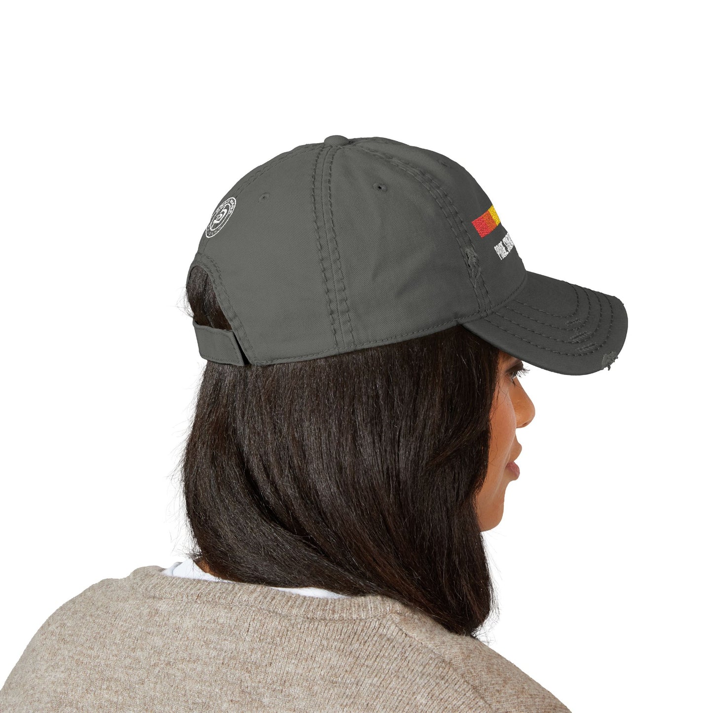 Embroidered Distressed Pride Hat