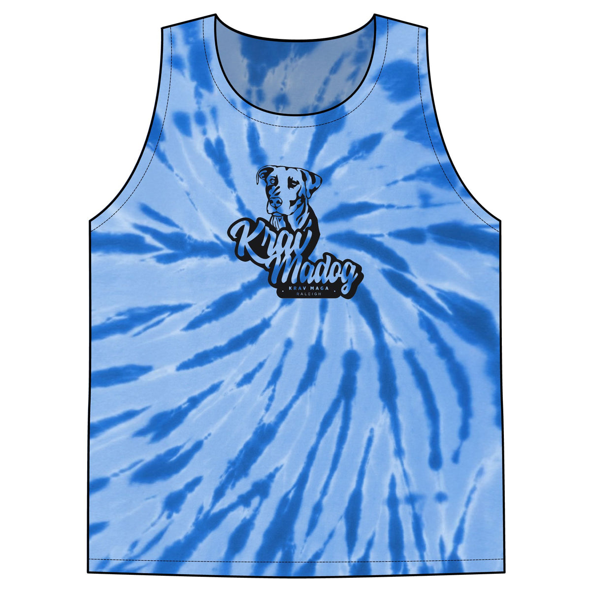 Unisex Krav MaDog Tie-Dye Tank Top