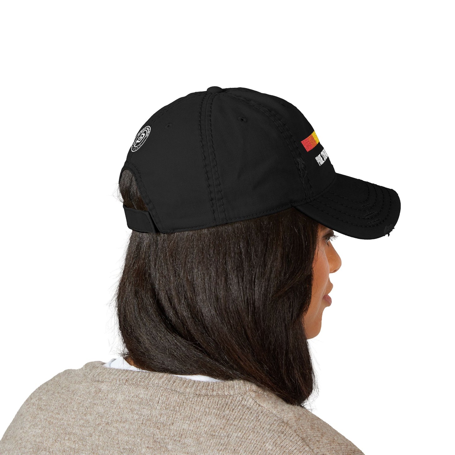 Embroidered Distressed Pride Hat