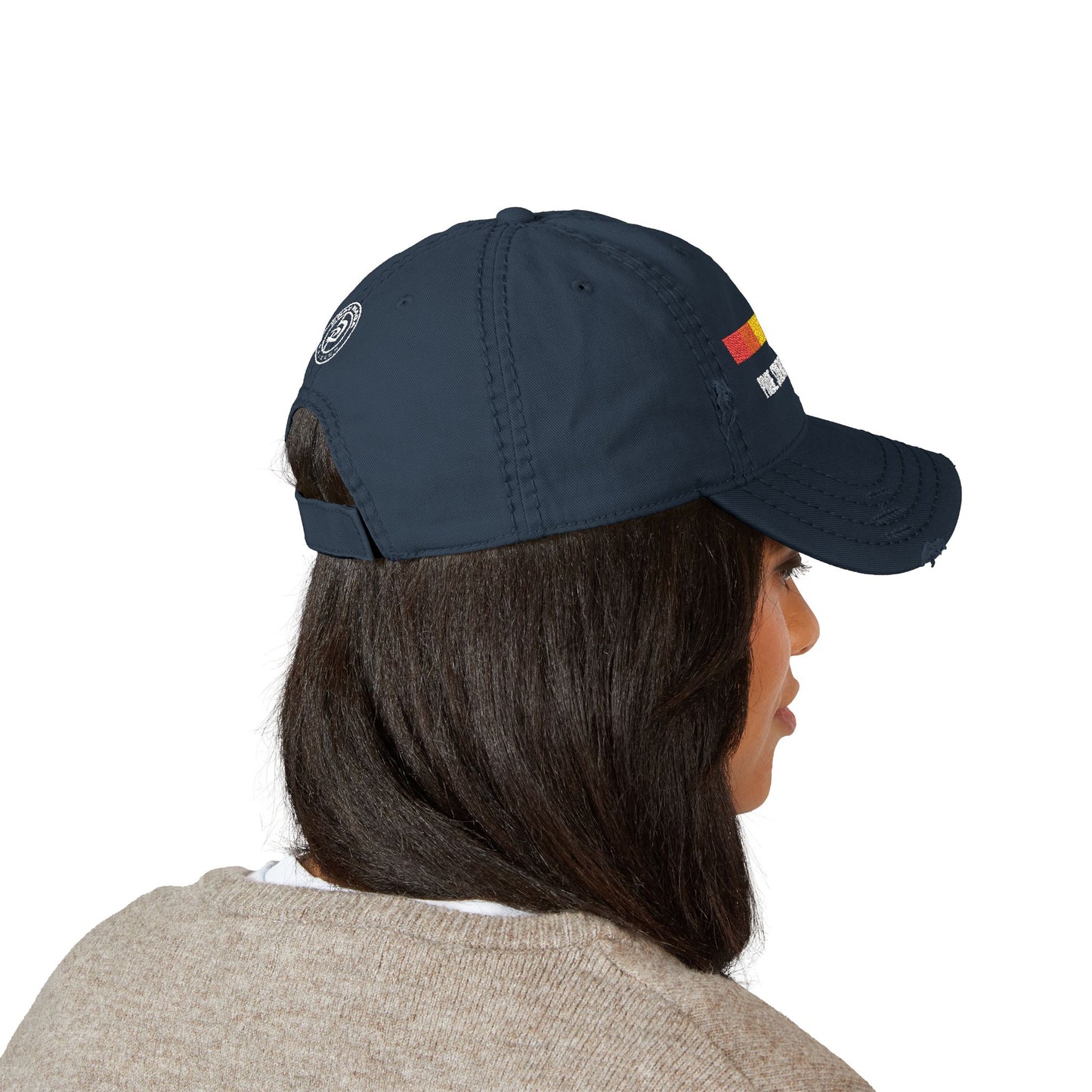 Embroidered Distressed Pride Hat